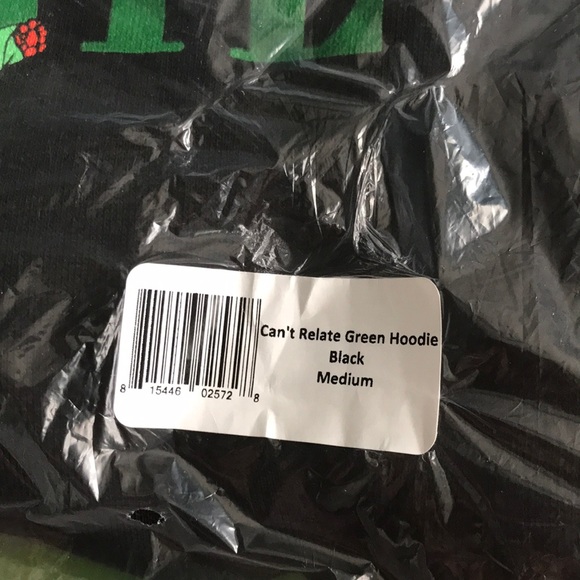 Jeffree Star Can’t Relate Green/Black Hoodie - Picture 5 of 6